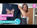 ❤️ How to Use Printable HTV for Darks Shirts | Silhouette Print and Cut