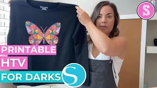 ❤ How to Use Printable HTV for Darks Shirts | Silhouette Print and Cut