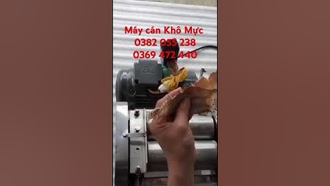 Máy cán khô Mực, khô Bò, Heo, Cá Đuối chạy điện công suất 200w