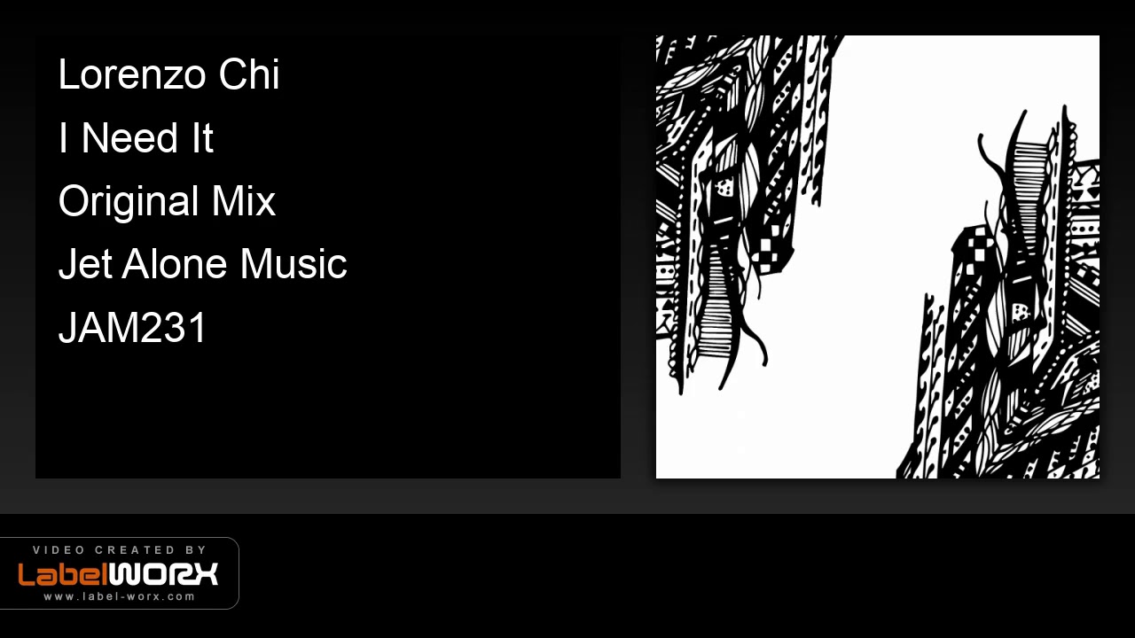 Watch Lorenzo Chi - I Need It (Original Mix) on YouTube Watch Lorenzo Chi - I Need It (Original Mix) on YouTube