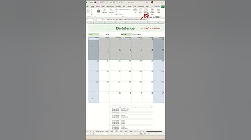 Dynamic Calendar With Event - Excel Tips and Tricks