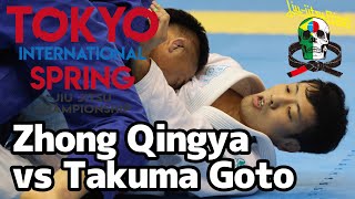 【FULL FIGHT】ジョン・チュンヤ vs 後藤拓磨 / TOKYO SPRING 2023 【ブラジリアン柔術】Zhong Qingya vs Takuma Goto