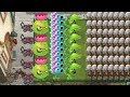 Snap Pea, Snow Pea and Homing Thistle vs All Zombies - Pvz 2