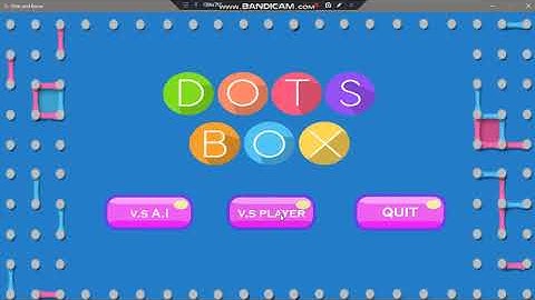 Dots & Boxes Games using AI Minimax algorithm