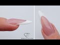 Russian almond french nails. How to sculpt Russian Almond Nails. French Russian almond nail tutorial