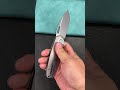 KUBEY KB360A Tityus Frame Lock Flipper Folding Knife grey 6AL4V Titanium Handle 14C28N