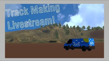 MX Simulator - Track Building Livestream - Custom Compound Finishing Up The Terrain