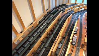 Perth South Model Railway, #5 Testing of Completed Low Level with Train Controller