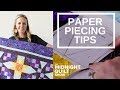 Angela's Foundation Paper Piecing Tips | Rising Star Midnight Quilt Show