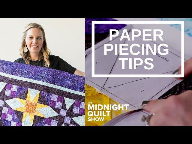 Paper piecing made simple  Quilting Tutorial with Angela Walters for  Craftsy 