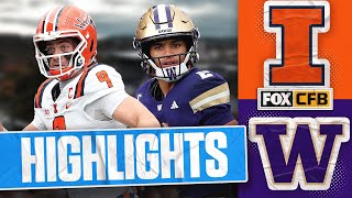 No. 23 Illinois Fighting Illini vs. Washington Huskies Highlights | FOX College Football