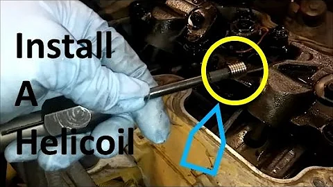 How To Install A Helicoil.  How To Repair Damaged Threads Or Bolt Holes.