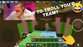 HOW TO TROLL YOU'R TEAMMATES!(Funny moments)