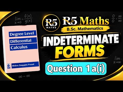 Bsc-1 differential calculus solution  chapter -4 Indeterminate Forms   Ex-5 Q1 a(i) math (H)
