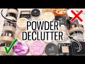 SETTING POWDER COLLECTION DECLUTTER 2021 😱 GETTING RID OF MY MAKEUP!