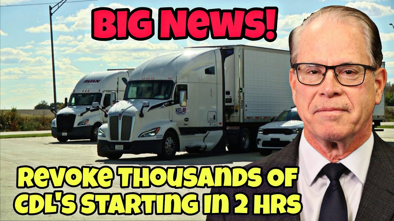 Big News! Thousands Of Truck Drivers Will Start Getting Their CDL’s Revoked In 2 Hrs In Indiana