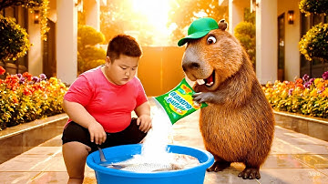 Capy cùng anh rửa cá giúp bà và cái kết #capybara