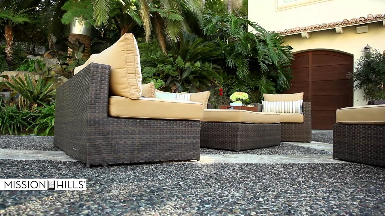 Madrid 9pc Deep Seating Collection By Mission Hills Youtube