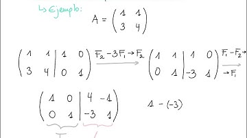 6. Cálculo de la matriz inversa - Método de Gauss Jordan