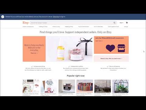 Etsy'de başarılı olmak. Etsy'ye login nasıl login olunur?