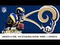 Dickerson's 248-Yard Playoff Record! | Rams vs. Cowboys 1985 Divisional Round | NFL Full Game