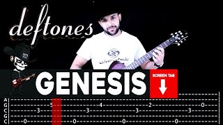 【DEFTONES】[ Genesis ] cover by Masuka | LESSON | GUITAR TAB