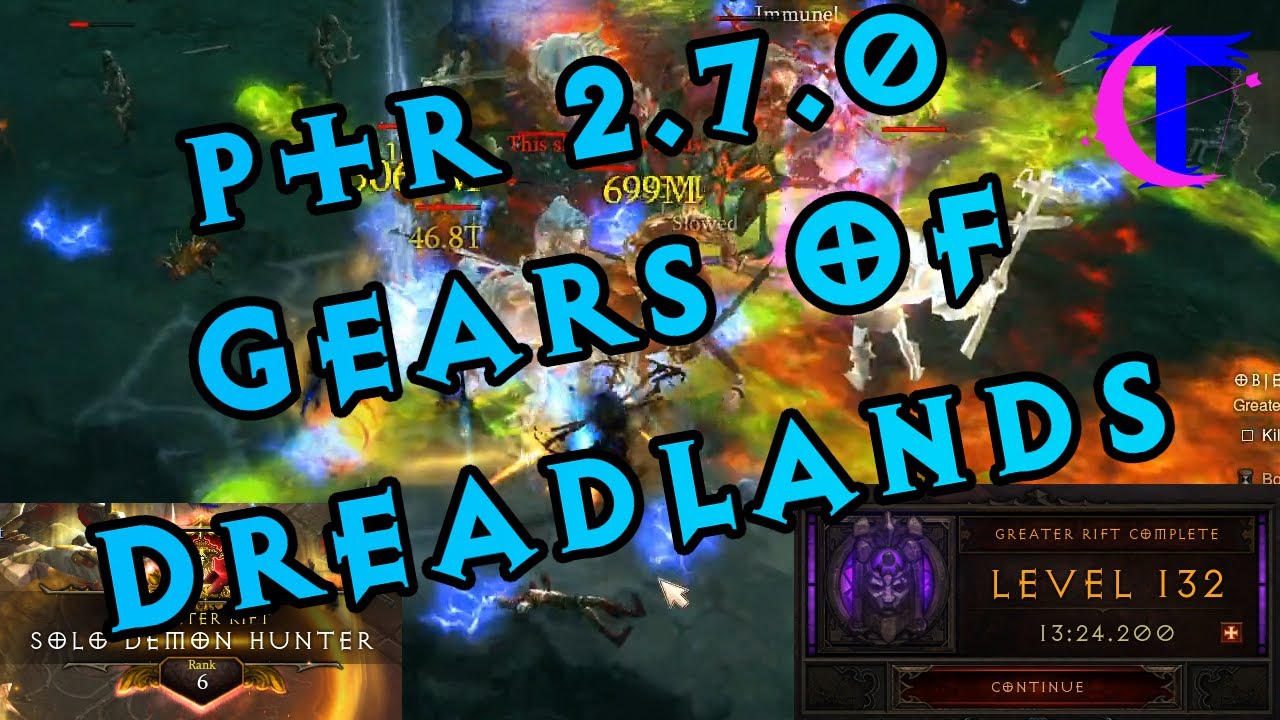 Diablo III PTR 2.7.0 Gears of Dreadlands Devouring Arrow testing GR