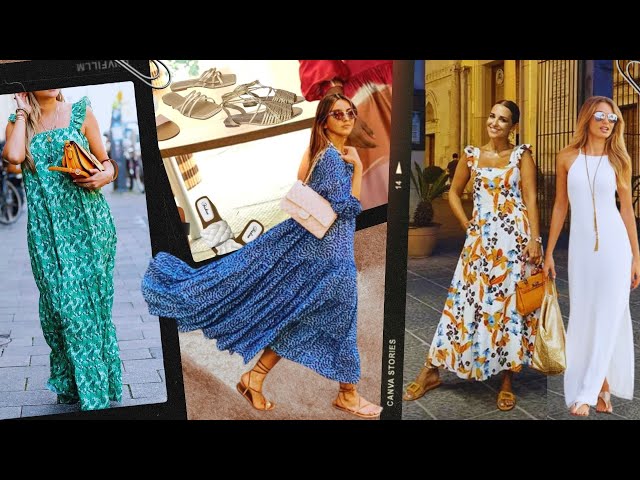 5 vestidos largos de Zara y 5 sandalias planas que hacen un look de verano  precioso