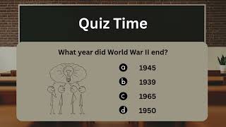 What Year Did World War 2 End? 🤔 | General Quiz Time | Guess the Right Answer | Quiz Game screenshot 4