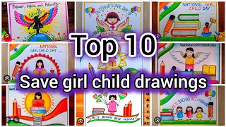 Save girl child Poster/ Beti Bachao Beti Padhao Drawing /National Girl Child Day Drawing Save girl child Poster/ Beti Bachao Beti Padhao Drawing /National Girl Child Day Drawing