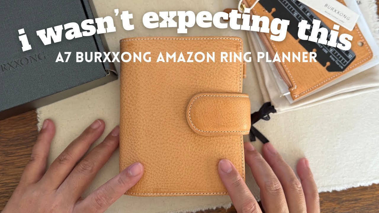 Trying out the A7 Burxxong Rings Planner from Amazon | Pocket Rings Planner | I made a mistake