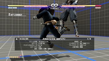 【DOA6】 Brad Wong Combo Technic # 01