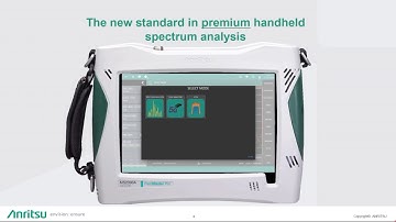 New Field Master Pro MS2090A Handheld Spectrum Analyzer GUI Interface