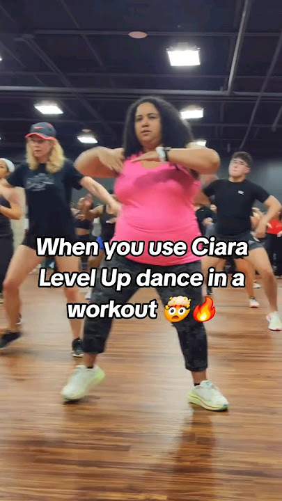 Ciara Level Up Dance is a workout 🤯🔥 #workout #danceworkout #dance #hype #dancefitness