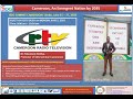INTERVIEW OF Dr. YOTA LOUIS FOMBA ON CRTV BUEA JUNE 5, 2023 ON SDG SUMMIT CAMEROON