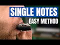 How to play single notes on the harmonica (C harmonica needed)