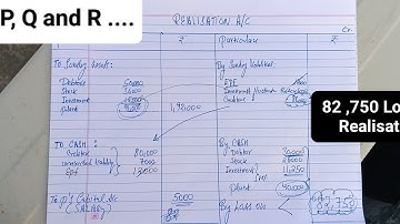 TODAY PRE BOARD ACCOUNTS P Q AND R REALISATION 2024-25 @abhishekaccountsarmy
