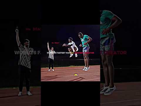 أسرع رجل في العالم ضد أسرع منشئ محتوى في العالم Mrbeast Running Viral