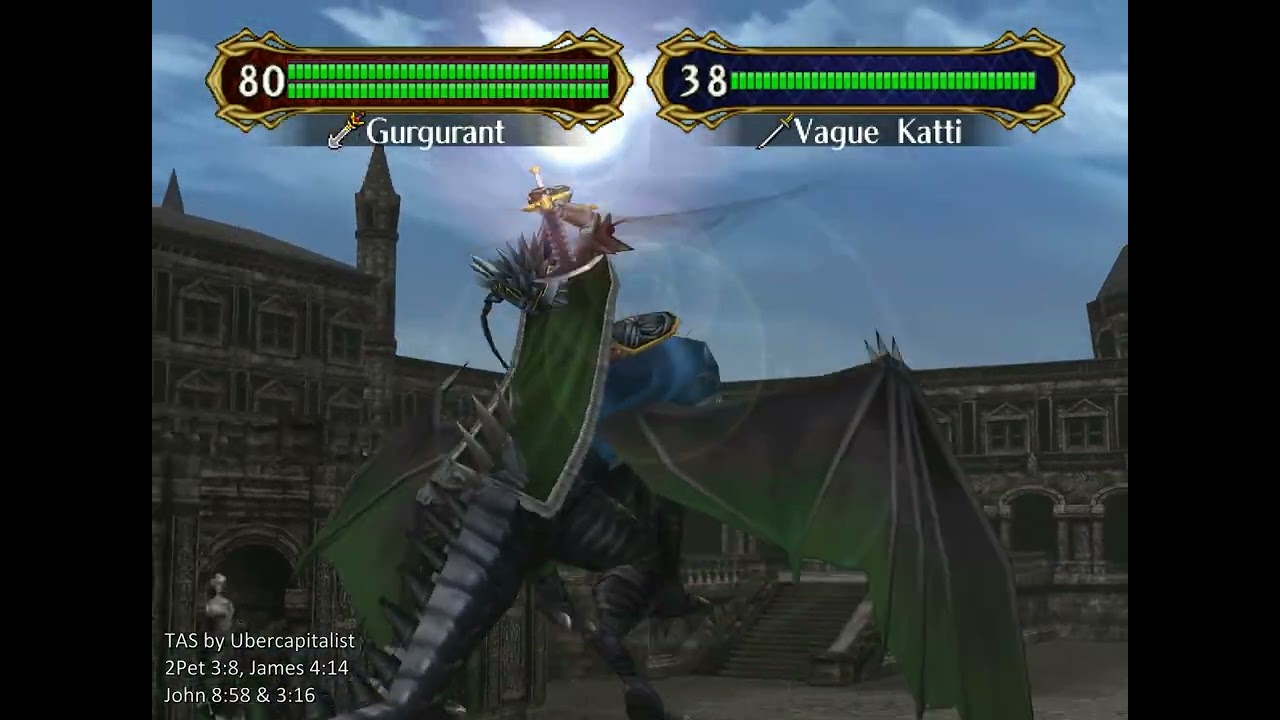 [TAS] Ike & Stefan vs Ashnard (Sane & Berserk), Fire Emblem: Path of Radiance (FE9), 2160p60 4K UHD