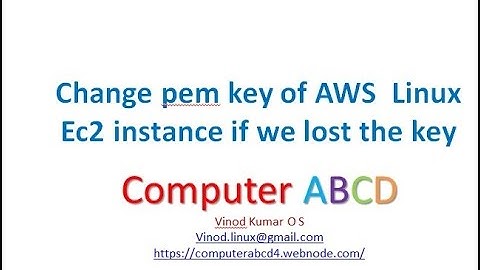 Steps to replace  PEM key of Linux EC2 instance in AWS