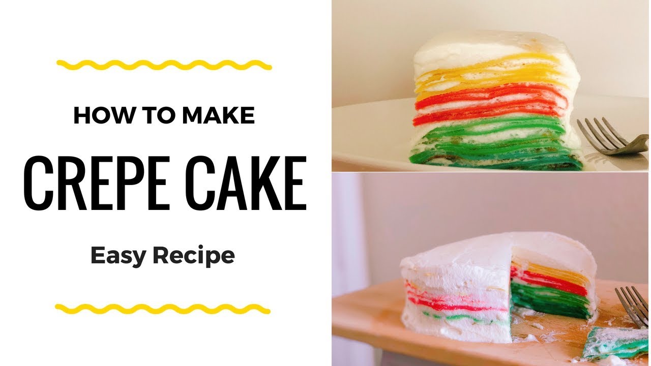 Rainbow Crepe Cake I Easy Recipe I ASMR I Flavors