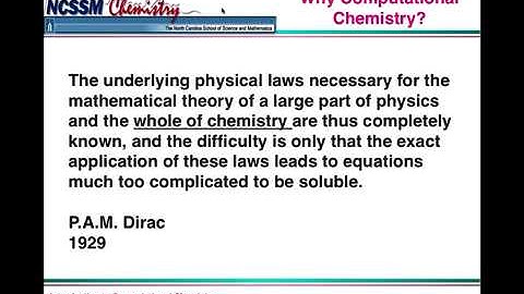 Introduction to Computational Chemistry