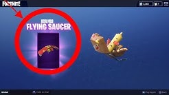 Fortnite New Glider Gameplay Flying Saucer Durrr Burger Glider - new fortnite flying saucer glider sound gameplay duration 0 43