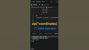 🤯 Python ZIP Unzip Trick: Separate Coordinates FAST! #coding #programminglanguage #python