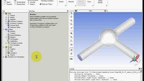 ANSYS CAE 21 2  Fluent Simulation  Mixing Hot and Cool Water
