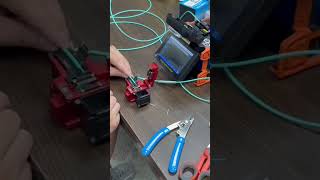 MM Ative fiber fusion splicing Operation Demonstration✌️✌️