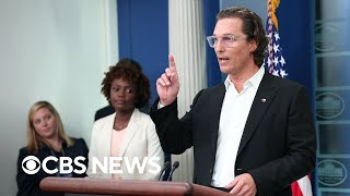 ⁣Matthew McConaughey addresses gun violence during White House briefing | full video