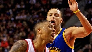 Stephen Curry vs Damian Lillard Full Highlights 2015.03.24 GSW at Blazers - SIck PG Duel!!!