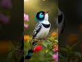 Chim nhảy nhót linh hoạt trên cành, chuyển động tự nhiên, lông rung nhẹ theo gió, kèm tiếng chim hót