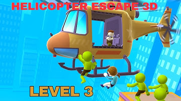 Helicopter Escape 3D LEVEL 3  - Gameplay Walkthrough (iOS,Android Gameplay) Android